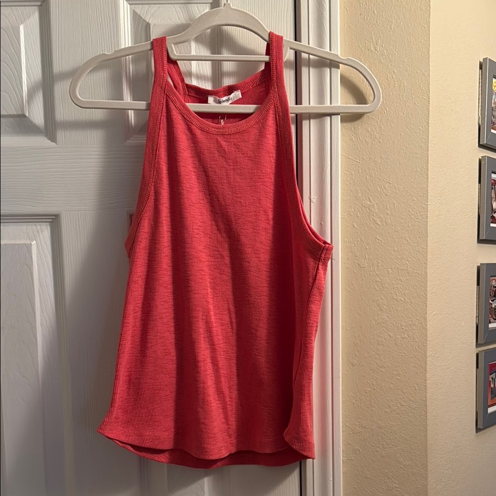 NWT, Coral, Splendid Women’s Halter Neck Tank Top - Size Small